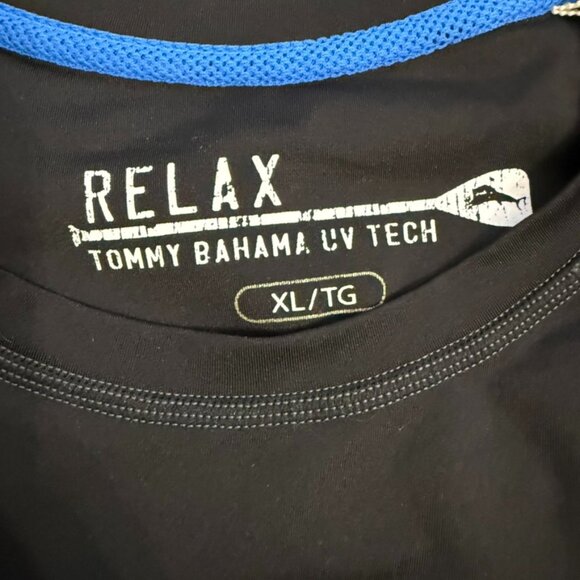 Tommy Bahama Black Relax Short-Sleeve Rash Guard- Size XL - Picture 5 of 9